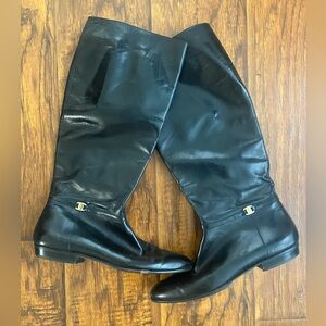Salvatore Ferragamo Patent Leather Boots